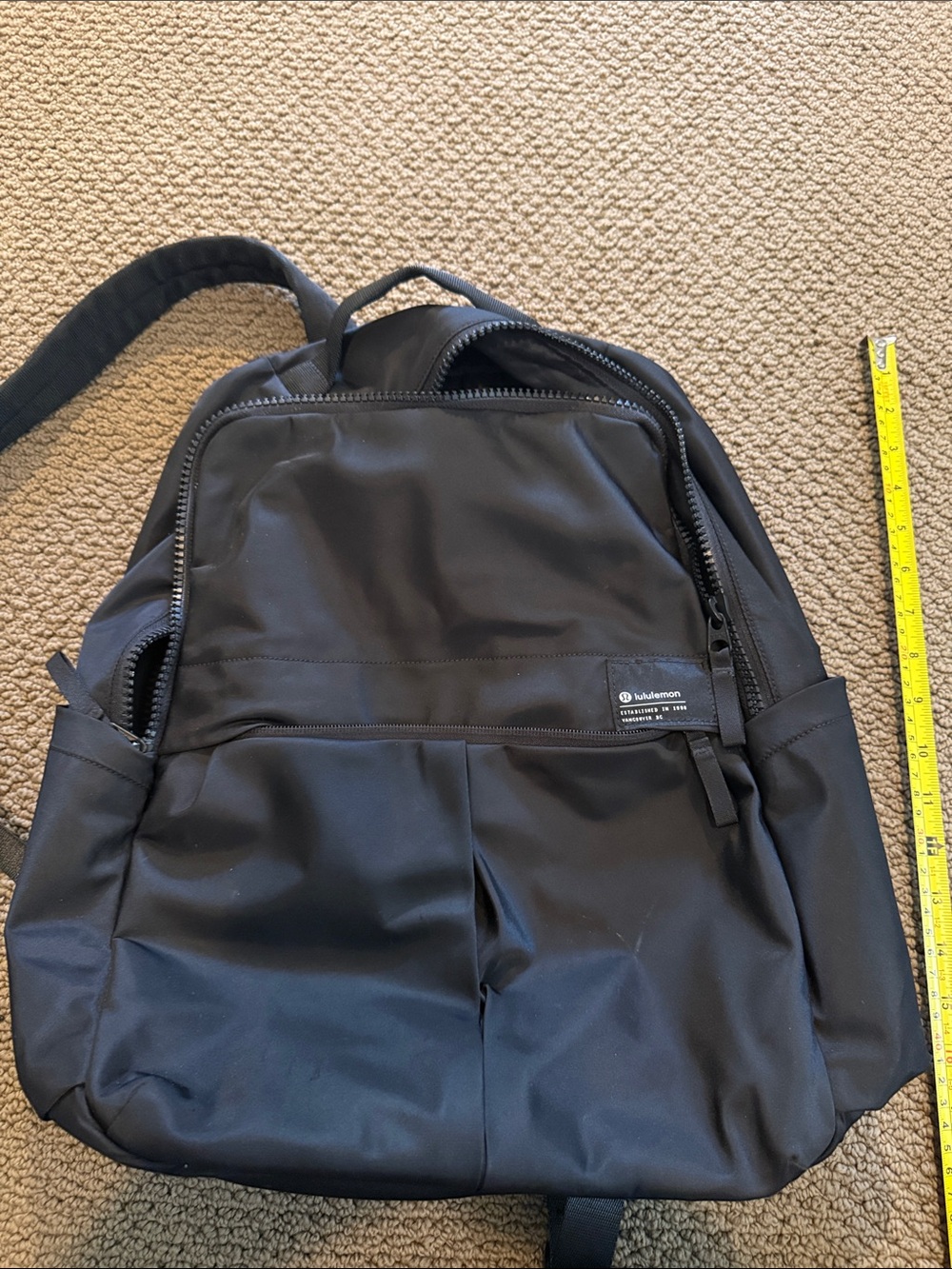 lululemon athletica Black unisex Everyday Backpack with laptop